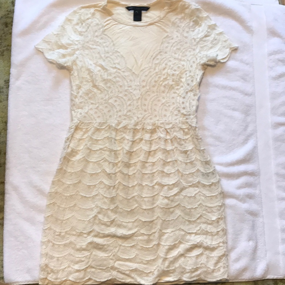 Marc by Marc Jacobs Cream Scalloped Dress